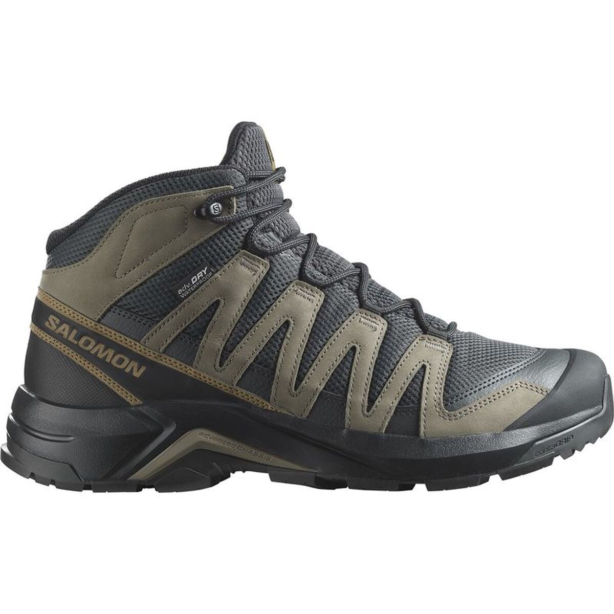 Walking Shoes for Men X-Adventure Recon Mid Black