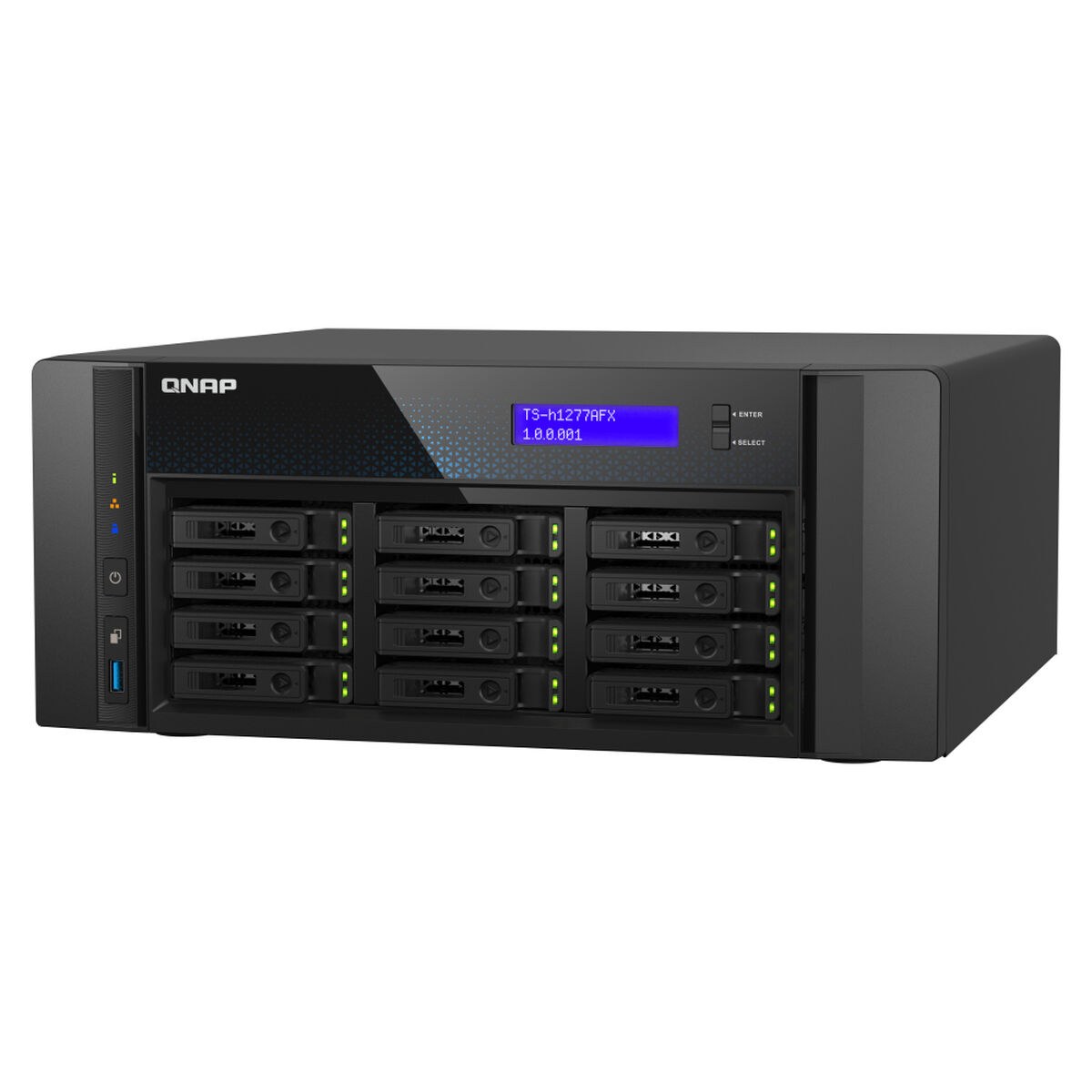NAS Network Storage TS-H1277AFX-R7-32G Black
