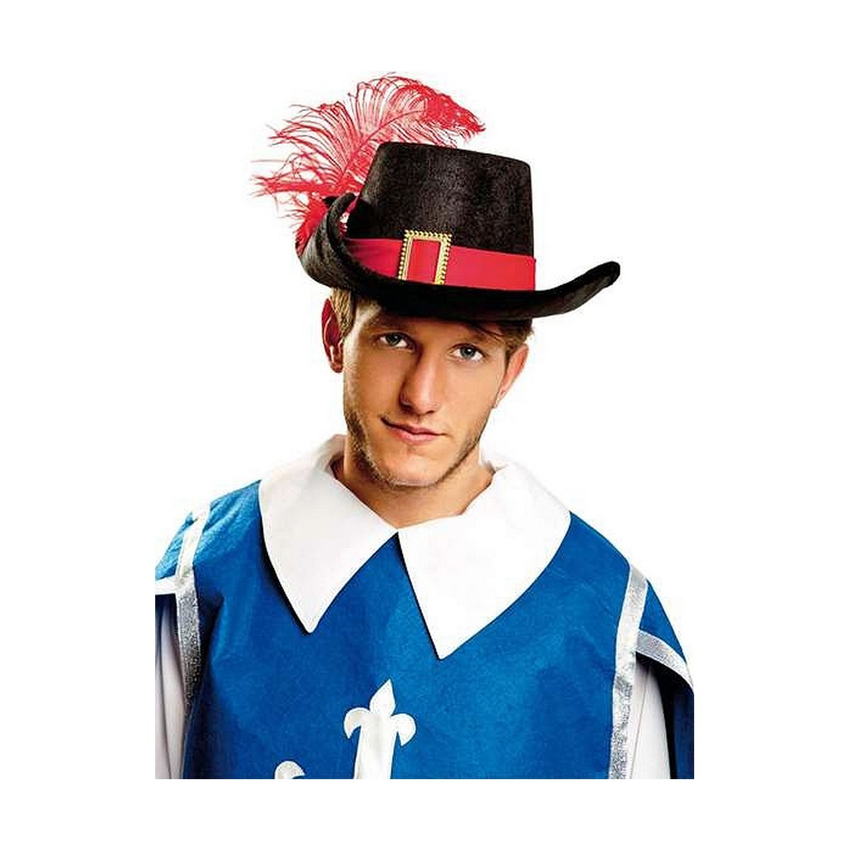 Hat Black Male Musketeer Multicolour