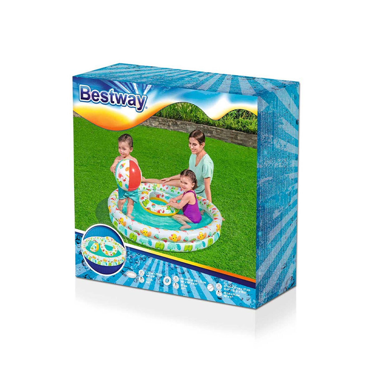 Inflatable Paddling Pool for Children 122 x 20 cm