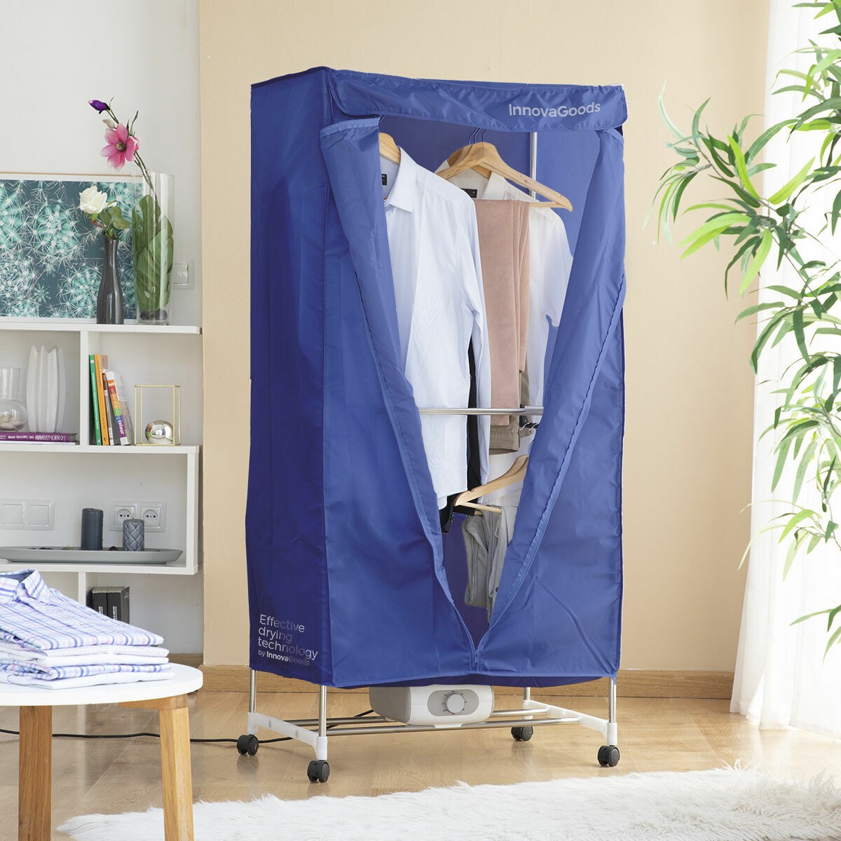 2-х уровневая портативная электрическая сушилка Dupledry Blue 1200 W