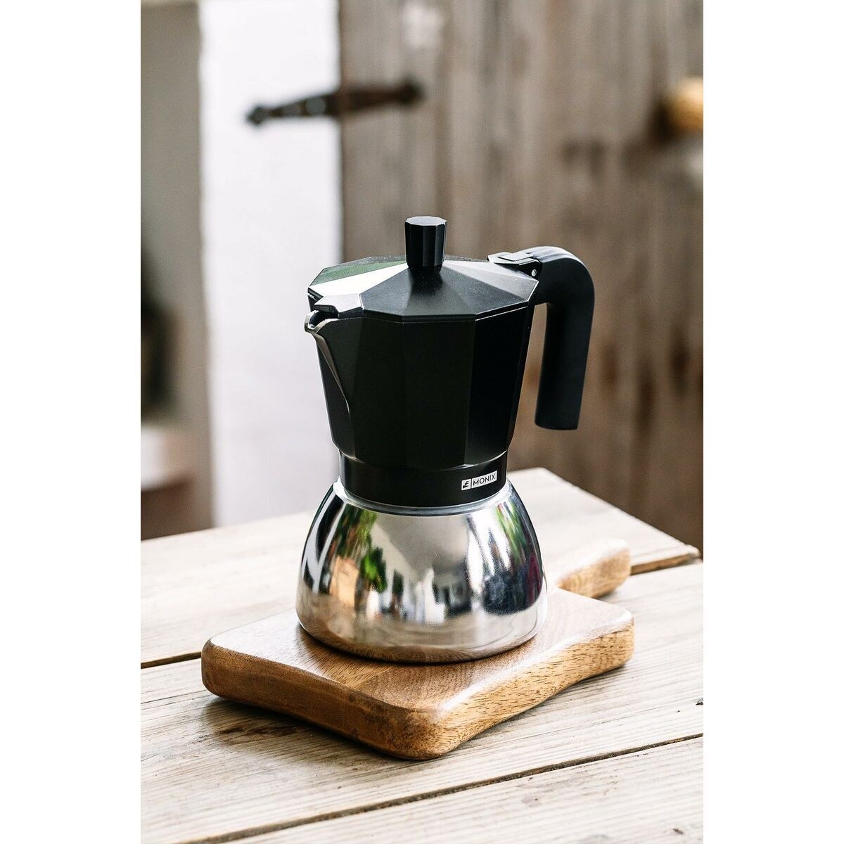 Итальянская Kофеварка INOX BLACK 9T Чёрный 470 ml