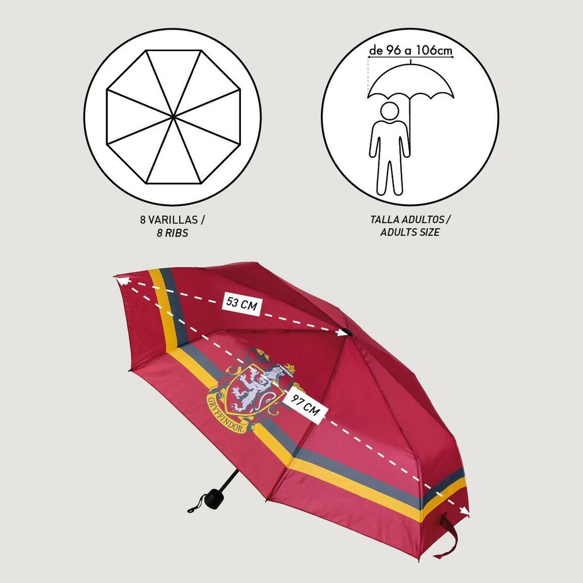 Foldable Umbrella Gryffindor