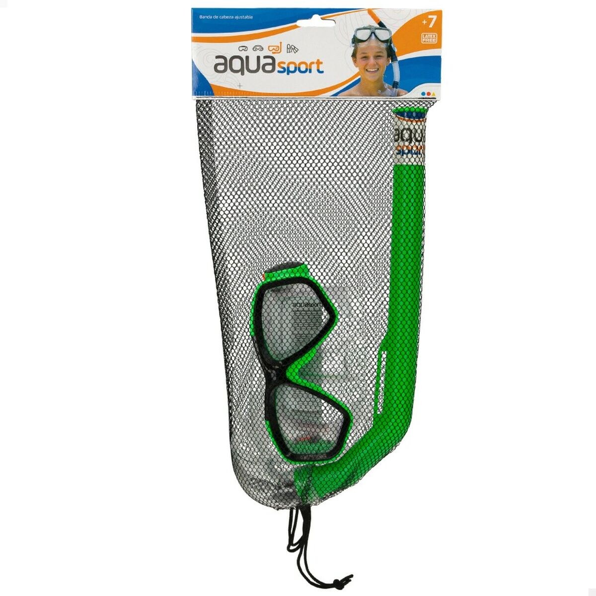 Snorkel Goggles and Tube Aqua Sport Children's (12 Units)