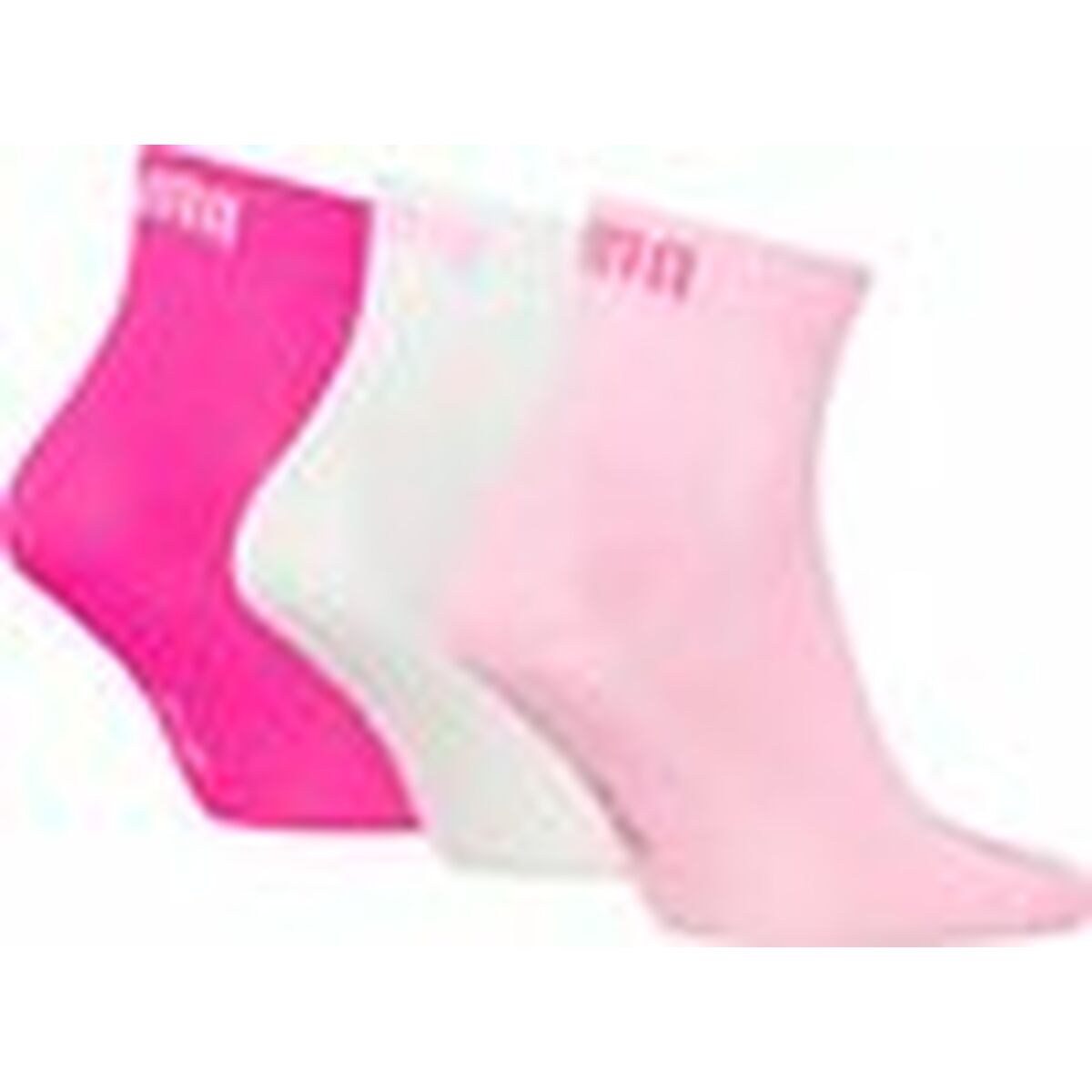 Sock pack QUARTER PLAIN 3P 701230337 442 Pink 3 Pieces