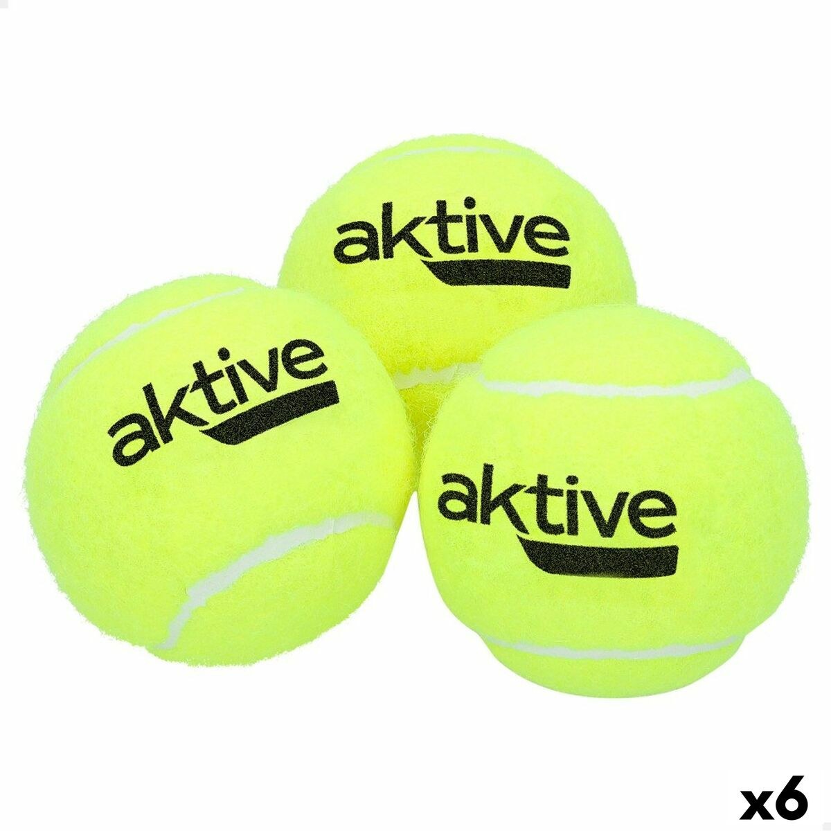 Tennis Balls Pro 3 Pieces Yellow 6 Units