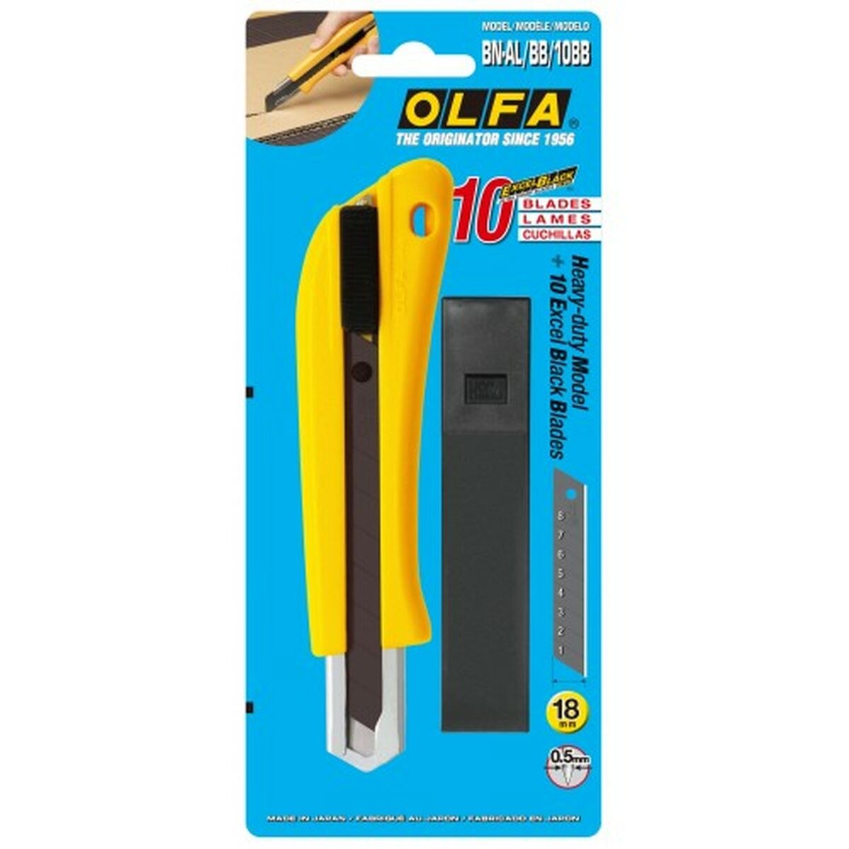Pезак BN-AL 18 X 0,5 MM Жёлтый Чёрный 18 mm 10 Предметы