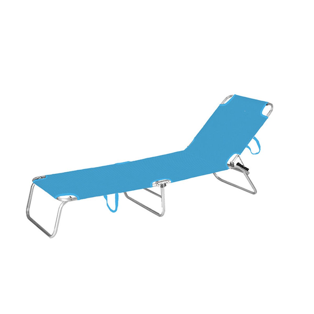 Sun-lounger Aluminium Foldable 187 x 24 x 58 cm