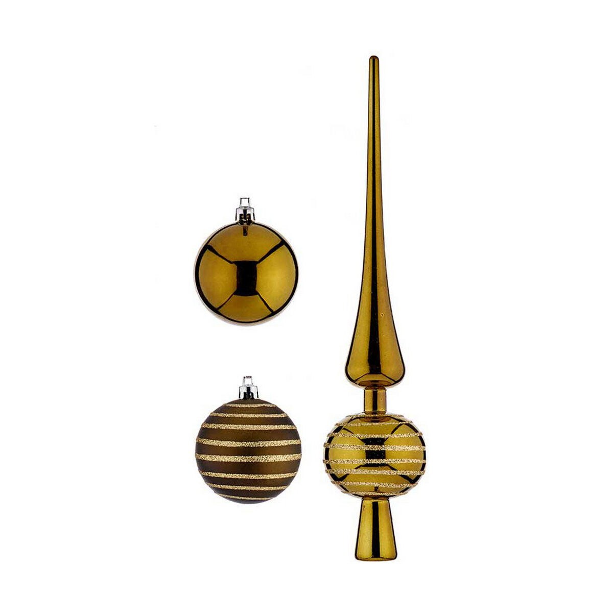 Christmas bauble Green PVC Hanging decoration 19 Pieces
