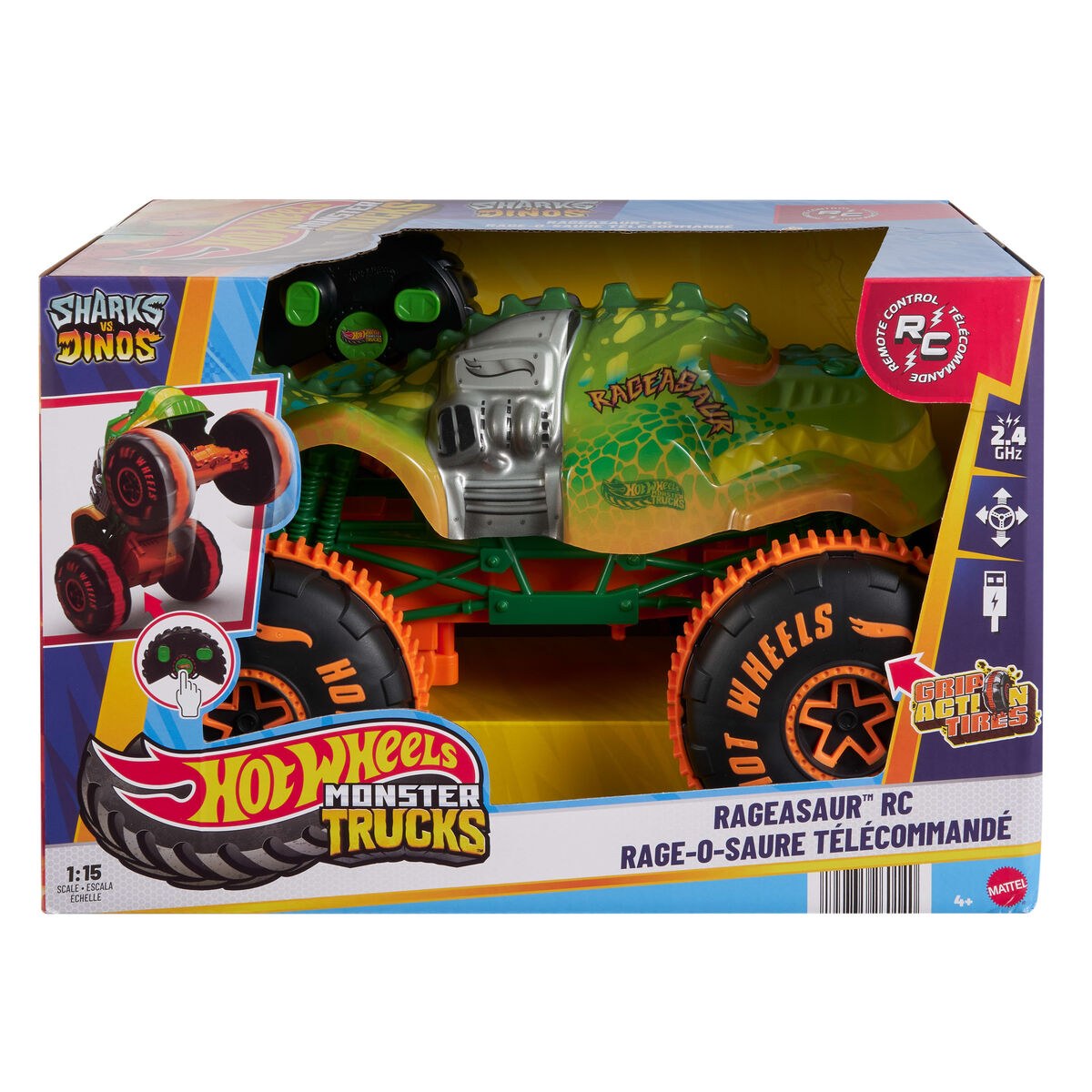 Remote-Controlled Car Monster Trucks Samsh O Saurus 1:15