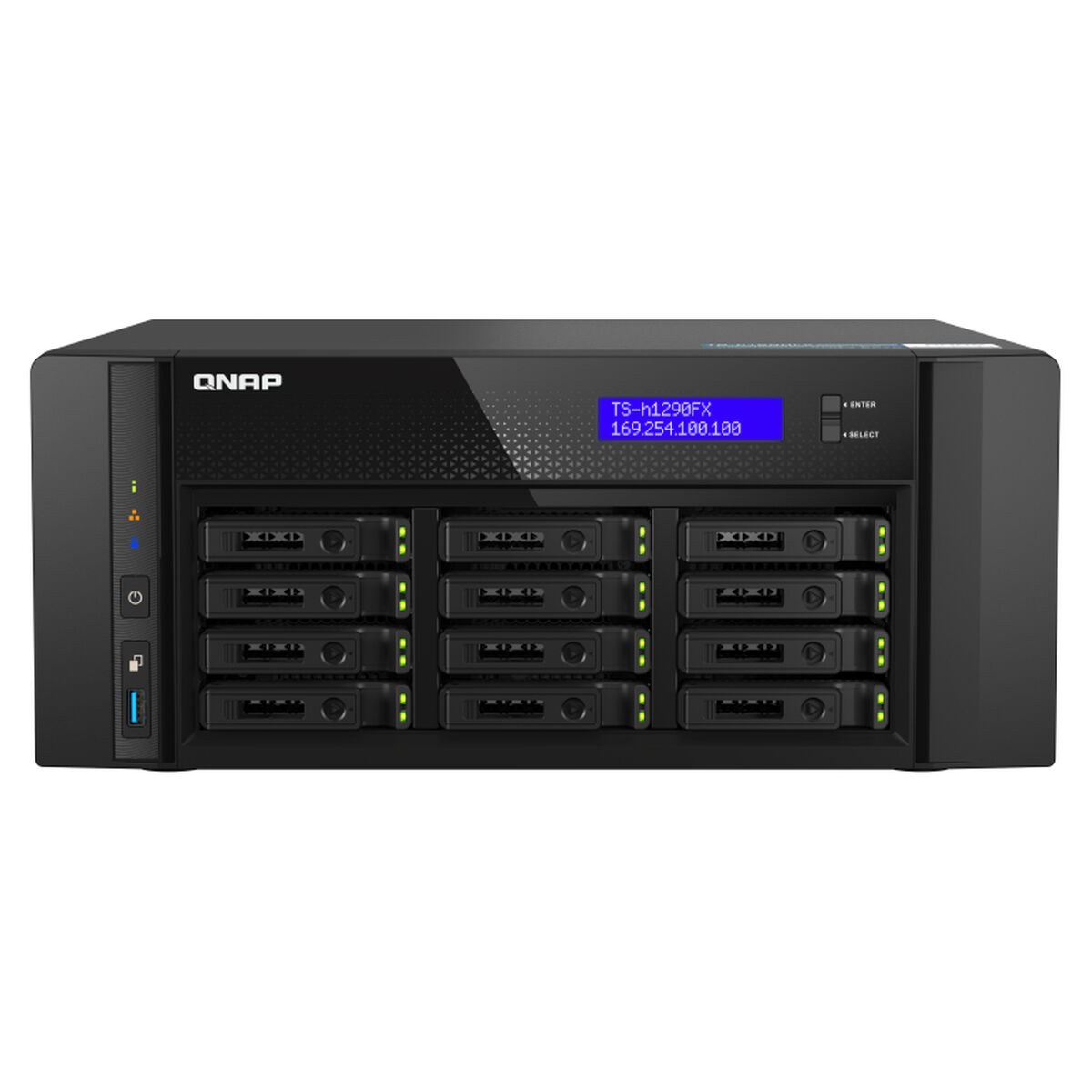 NAS Network Storage TS-H1290FX-7232P-64G Black