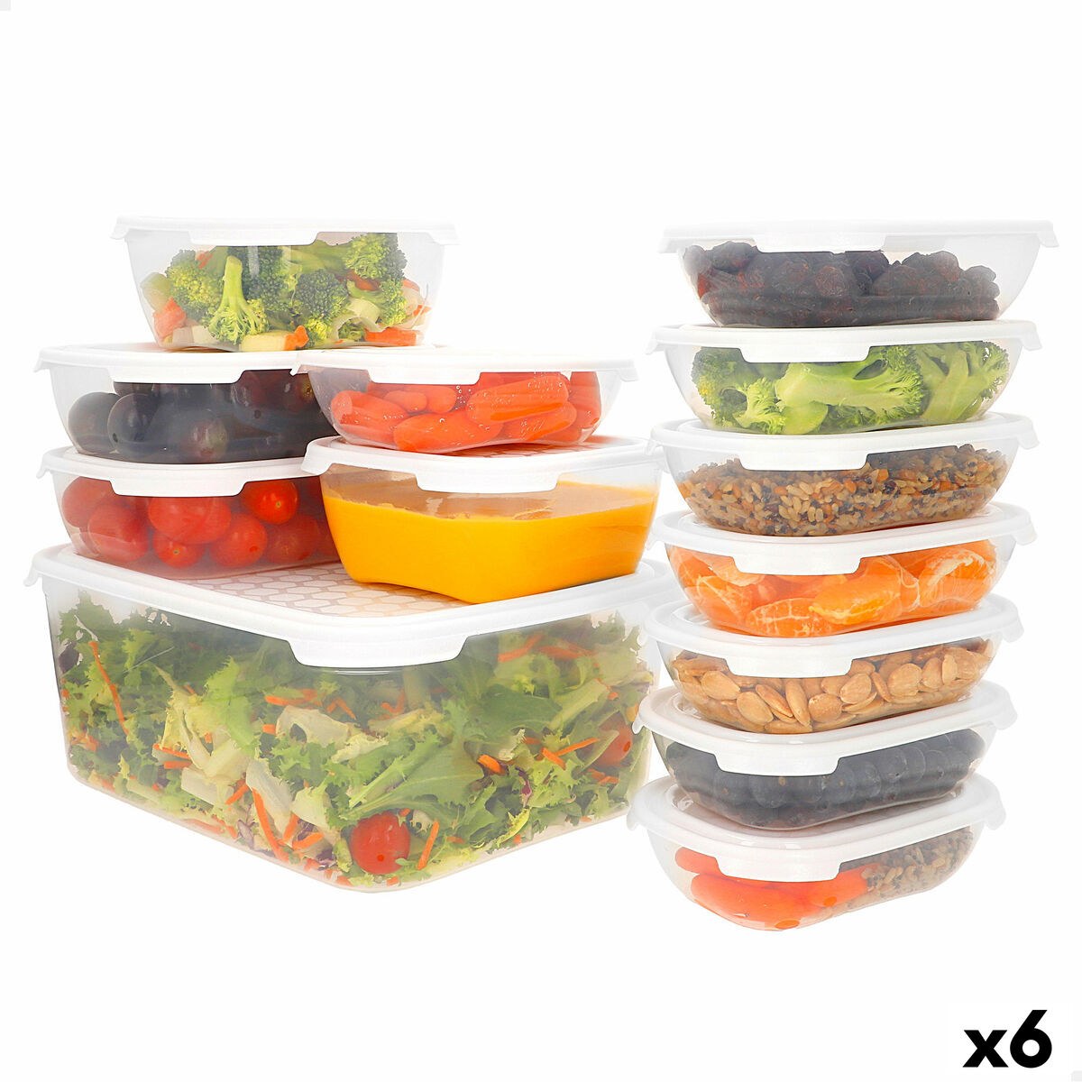 Lunch box polypropylene (6 Units)