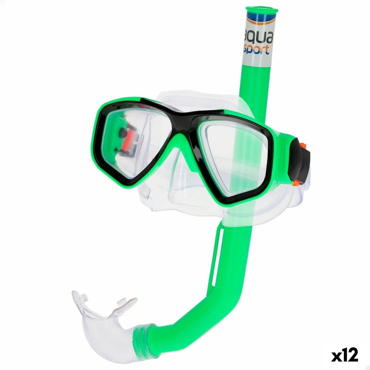 Snorkel Goggles and Tube Aqua Sport Children's (12 Units)