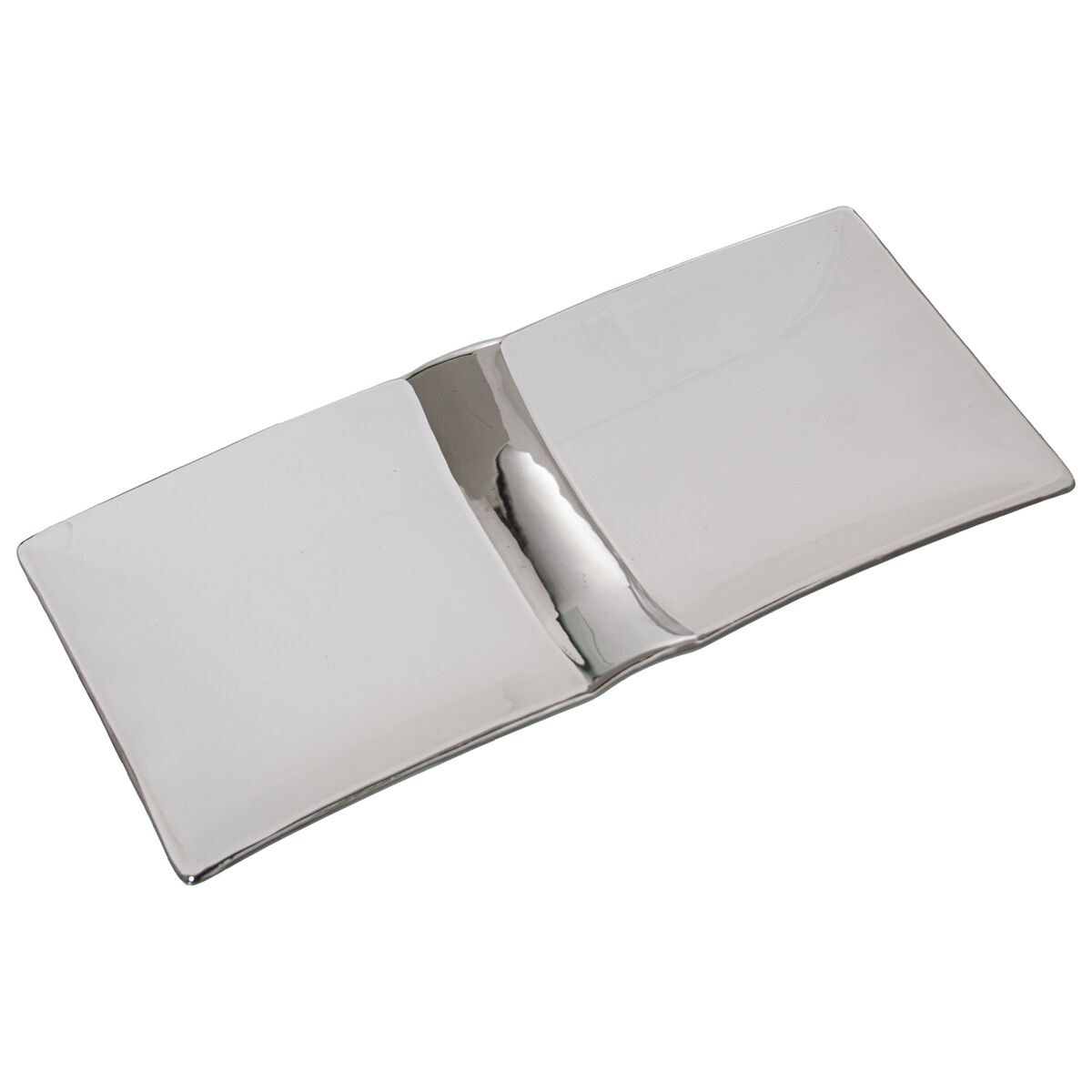 Centerpiece White Silver Ceramic 31 x 14 x 3 cm