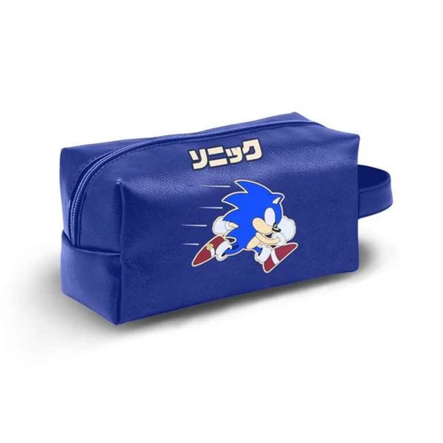 Travel Vanity Case Blue PVC 13 x 27 x 13 cm