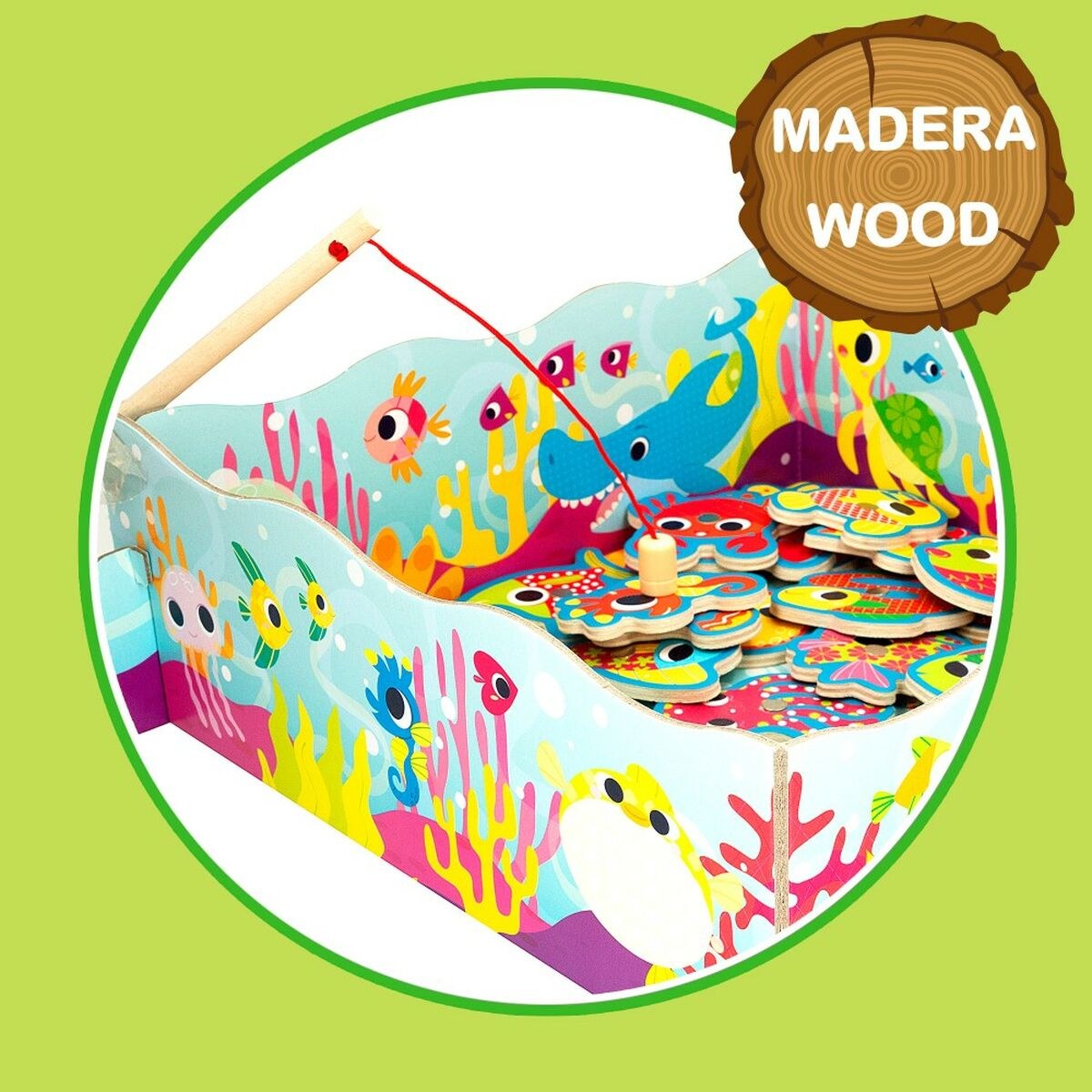 Настольная игра Montessori рыбалка (6 штук)