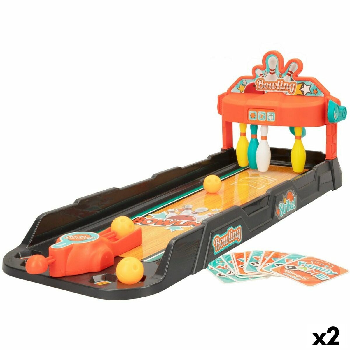 Aiming game Bowling 24 x 23 x 62,5 cm (2 Units)