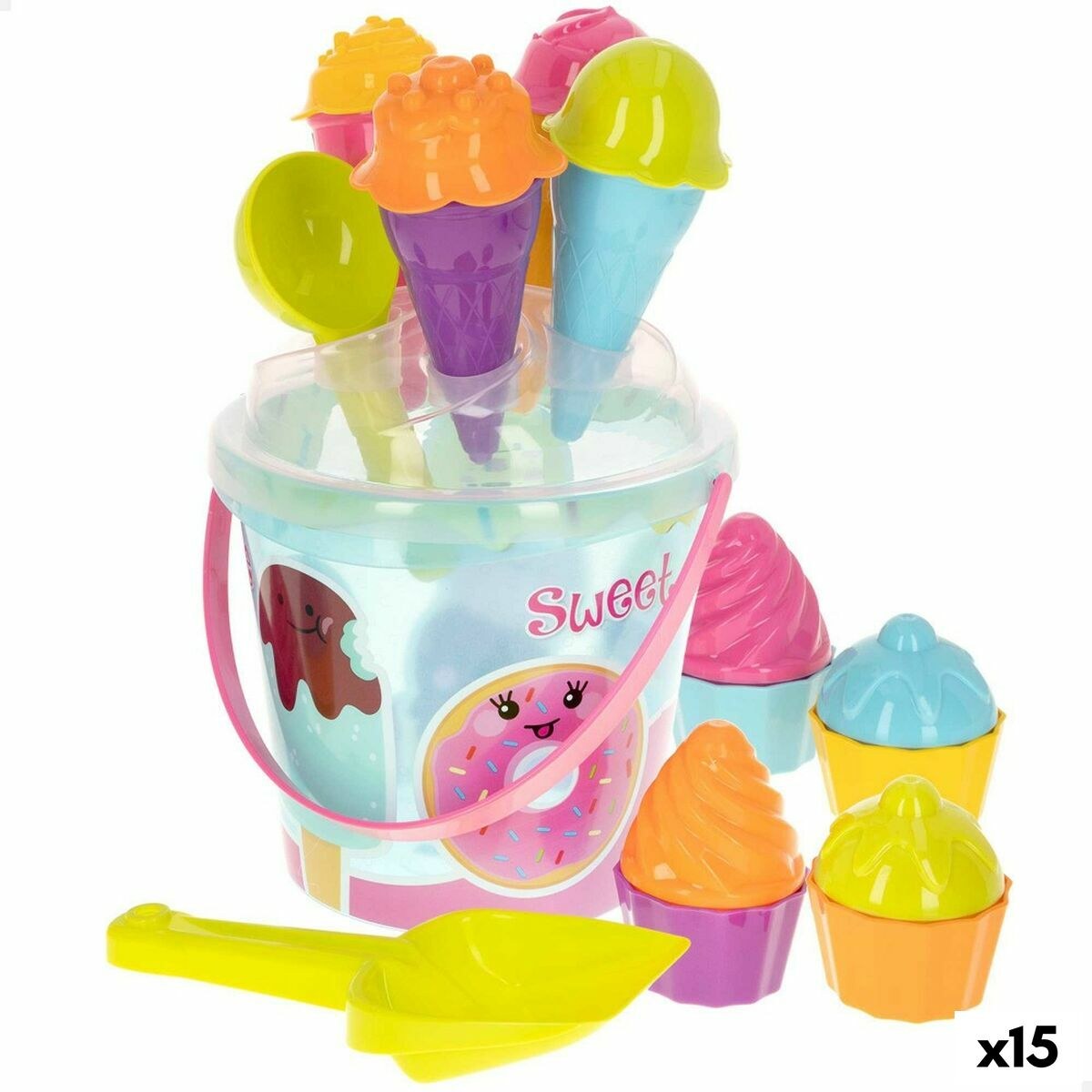 Beach toys set polypropylene (15 Units)