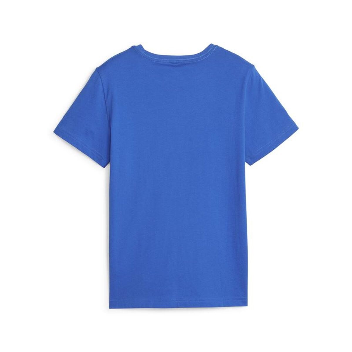 Child's Short Sleeve T-Shirt Ess+ 2 Col Logo Blue