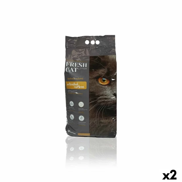 Песок для кошек Premium Активированный уголь 10 kg 2 штук
