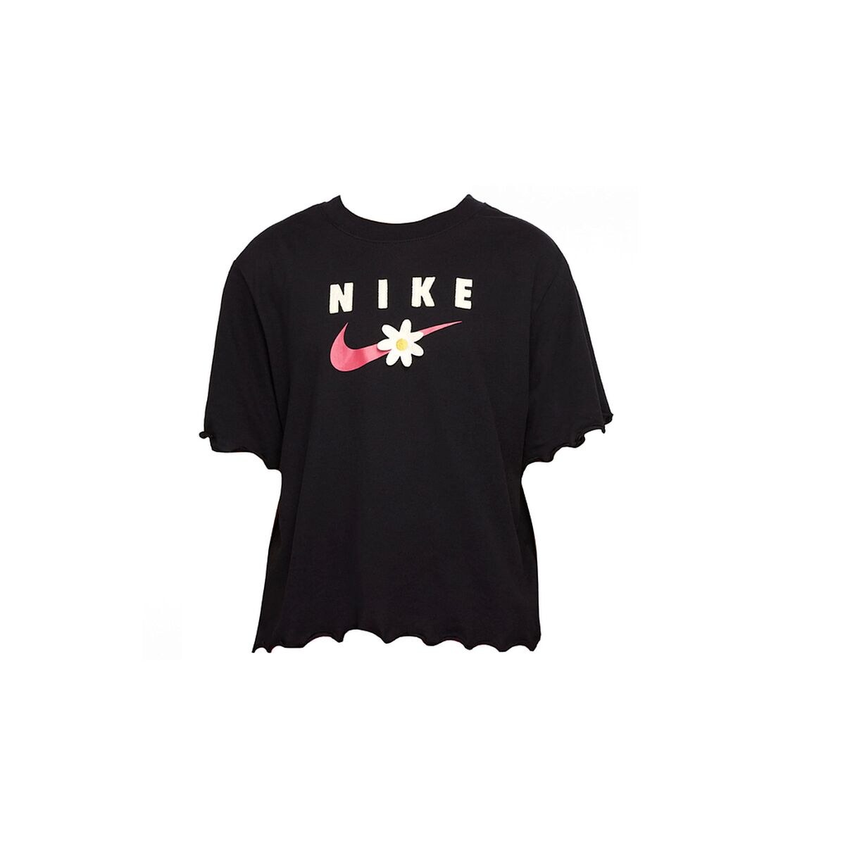 Child's Short Sleeve T-Shirt TEE ENERGY BOXY FRILLY DO1351 Black