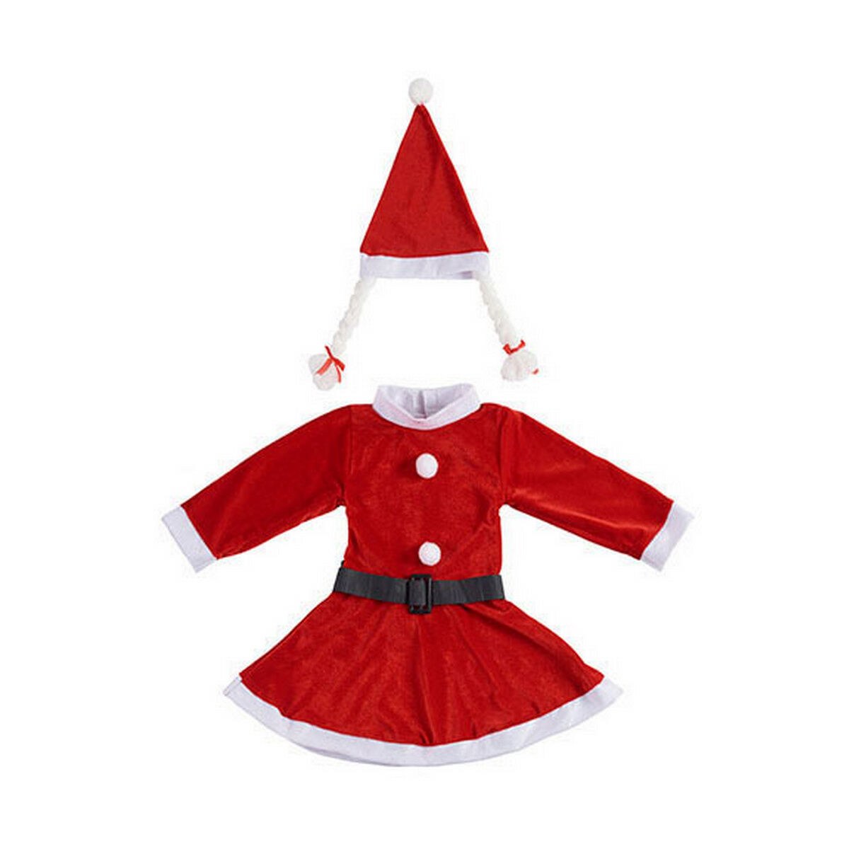 Costume for Children White Red Mother Christmas 9-13 Years