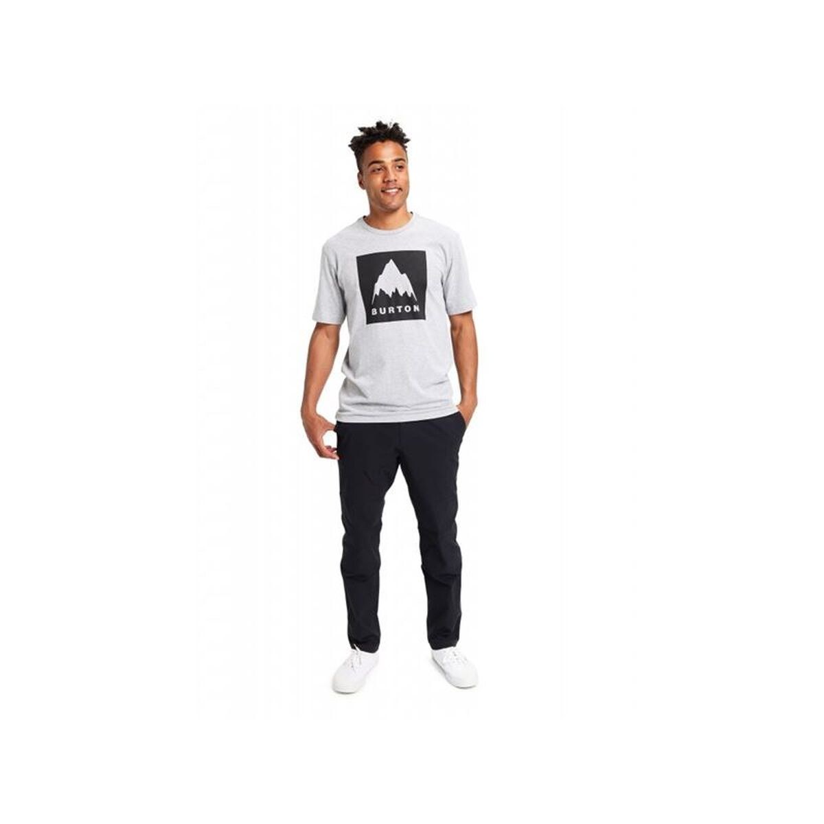Men’s Short Sleeve T-Shirt Burton Classic Mountain High Light grey