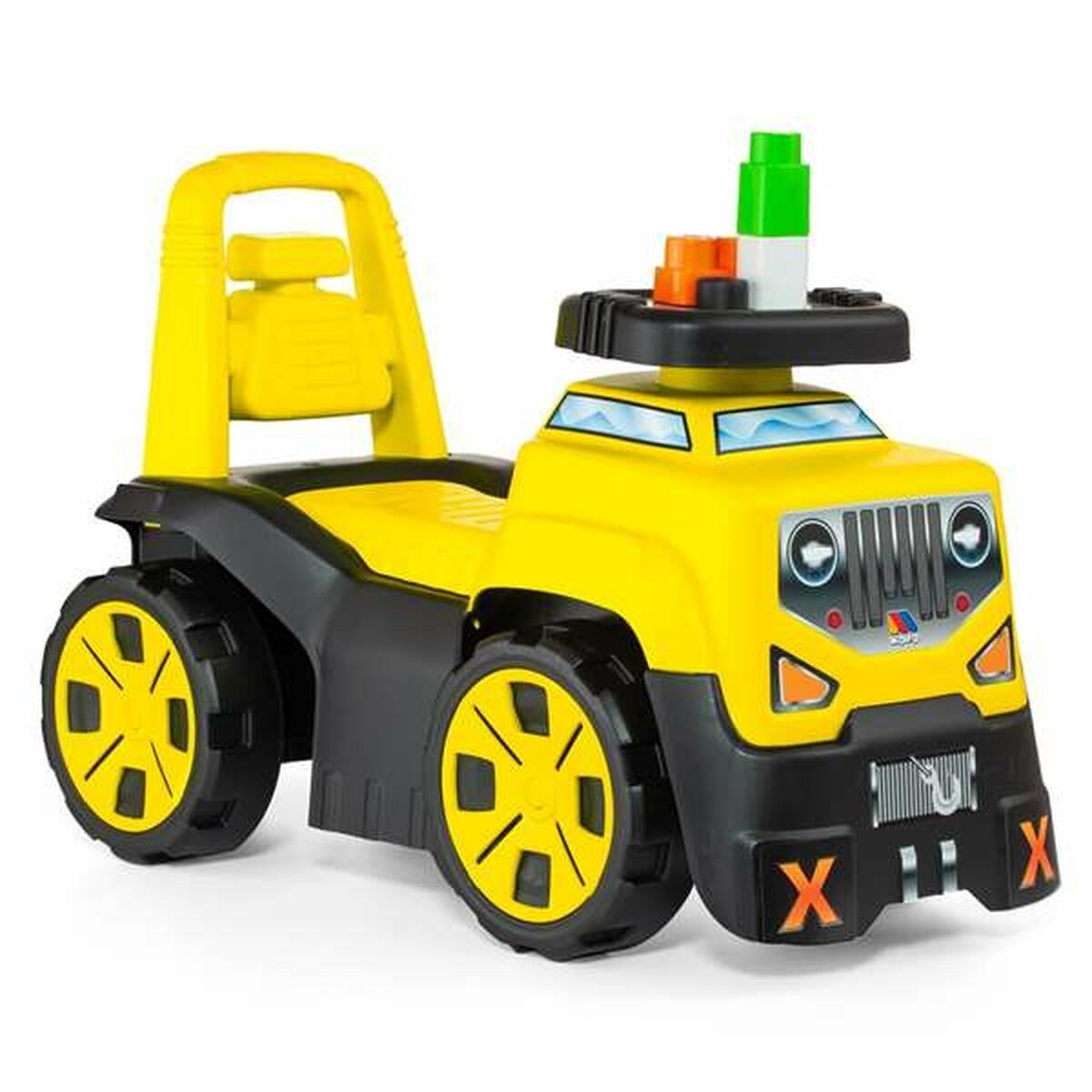 Машинка-каталка 3x1 Wheels & Blocks Жёлтый 89 cm 10 Предметы