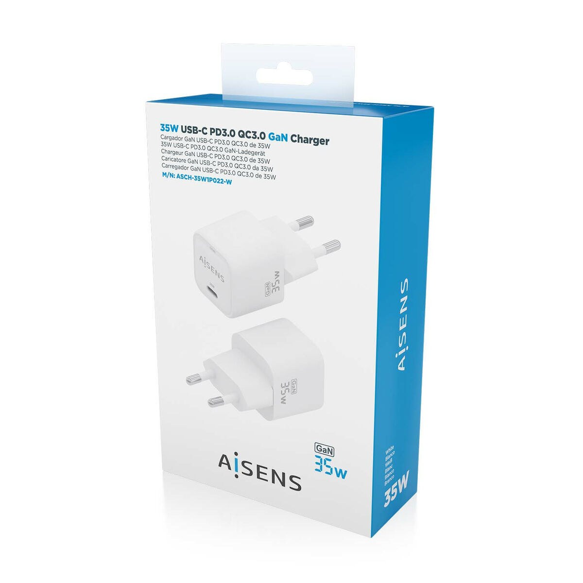 Сетевое зарядное устройство ASCH-35W1P022-W Белый Разноцветный 35 W