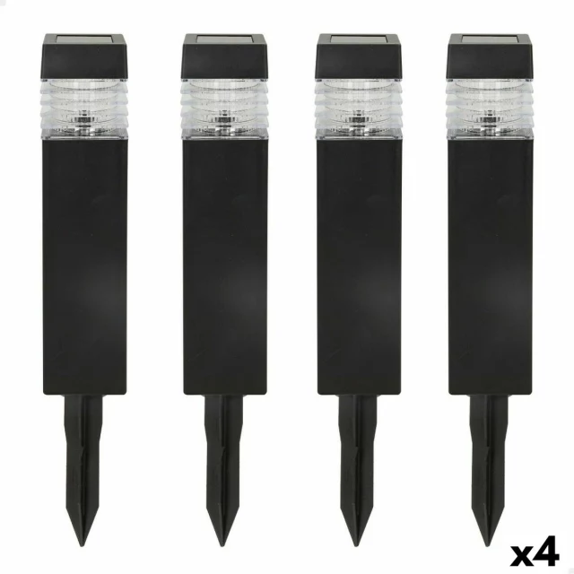 Набор солнечных садовых кольев 4 Предметы Пластик 6 x 39,5 x 6 cm (4 штук)