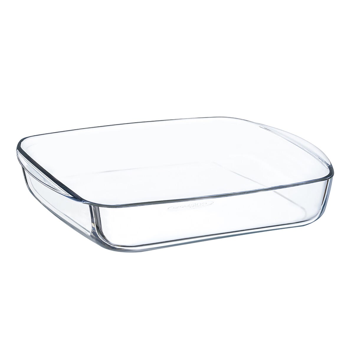 Serving Platter Squared 25 x 22 x 5 cm Transparent Glass (6 Units)
