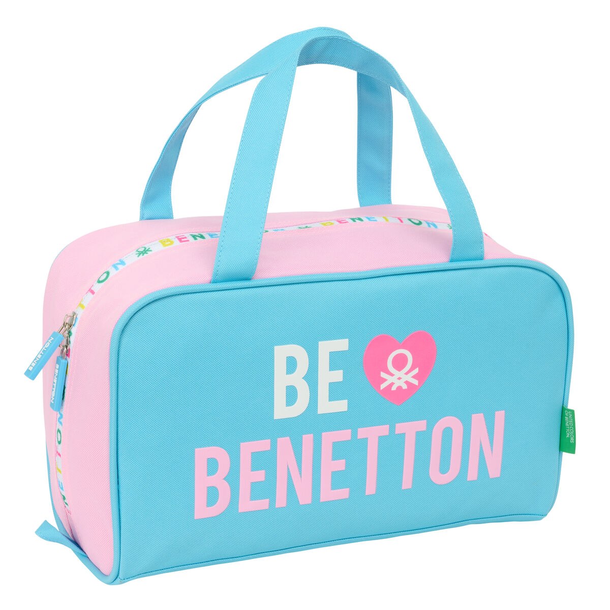 Travel Vanity Case Unique Pink Turquoise 31 x 14 x 19 cm