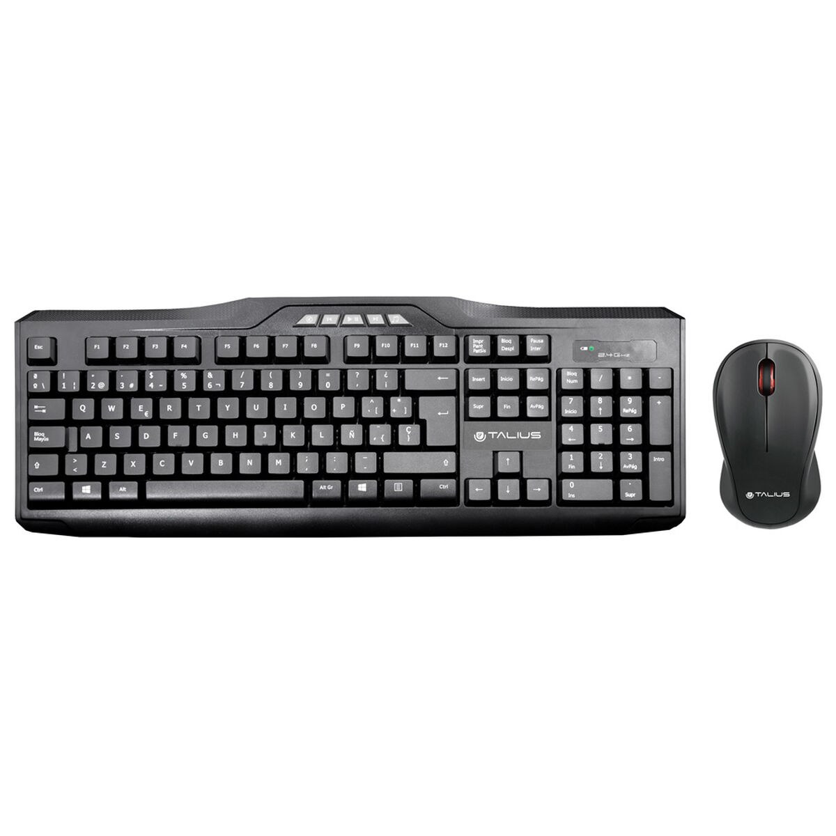 Клавиатура и мышь KB-6001 Чёрный Испанская Qwerty