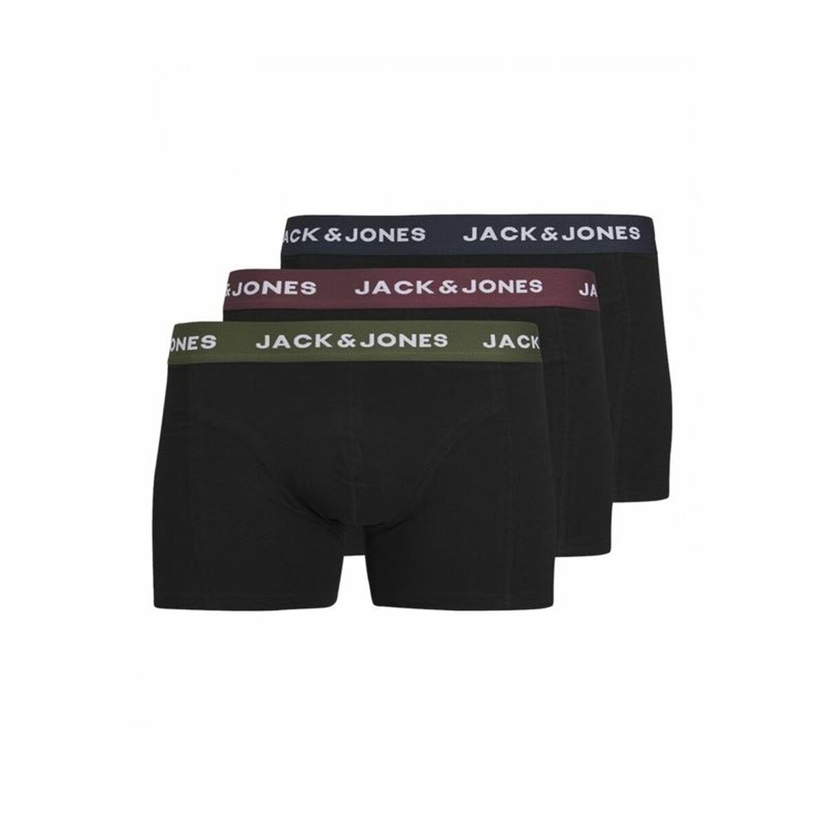 Men's Boxer Shorts Jacaron Solid Trunks Black