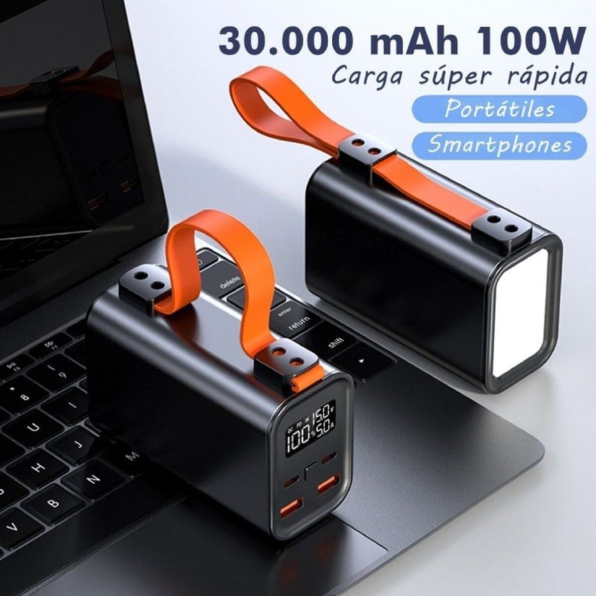 Внешнее зарядное устройство LEPOW100W30K Чёрный Разноцветный 30000 mAh (20 штук)