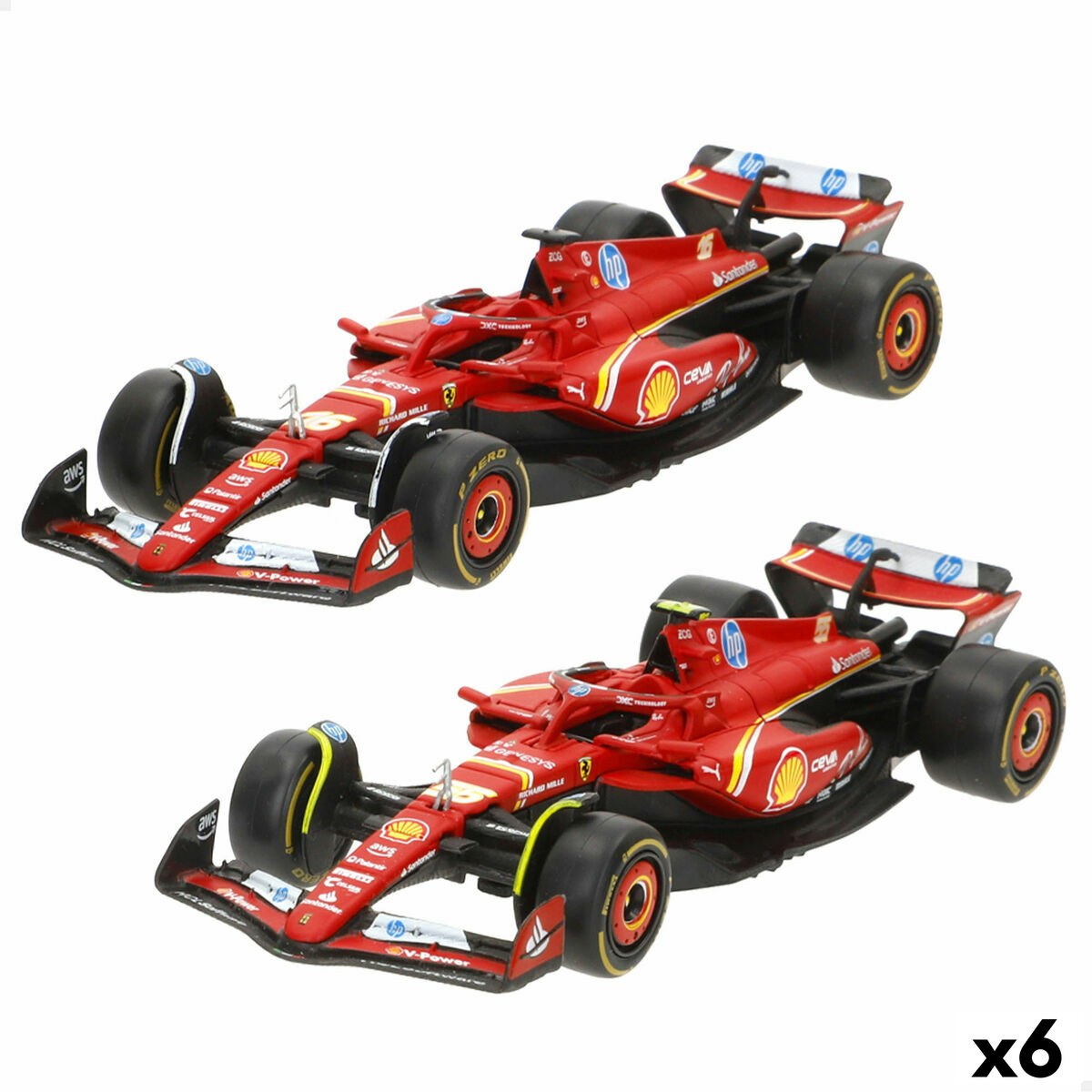 Игрушечная машина F1 2024 SF24 (6 штук)