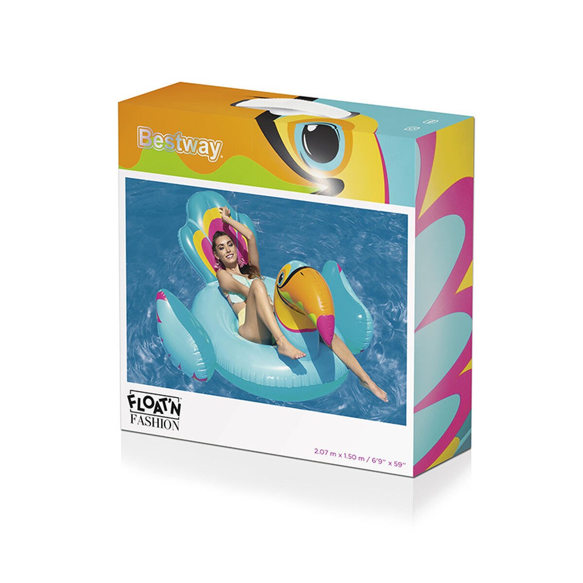 Inflatable Float Multicolour Tucán 207 x 150 cm