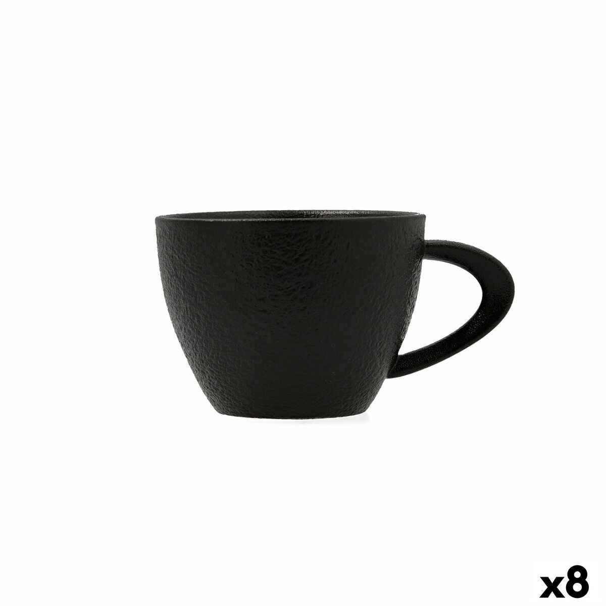 Cup Fosil Black Ceramic Aluminium Oxide 220 ml (8 Units)