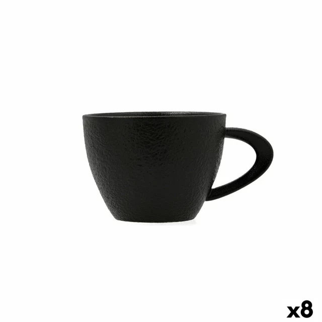 Cup Fosil Black Ceramic Aluminium Oxide 220 ml (8 Units)