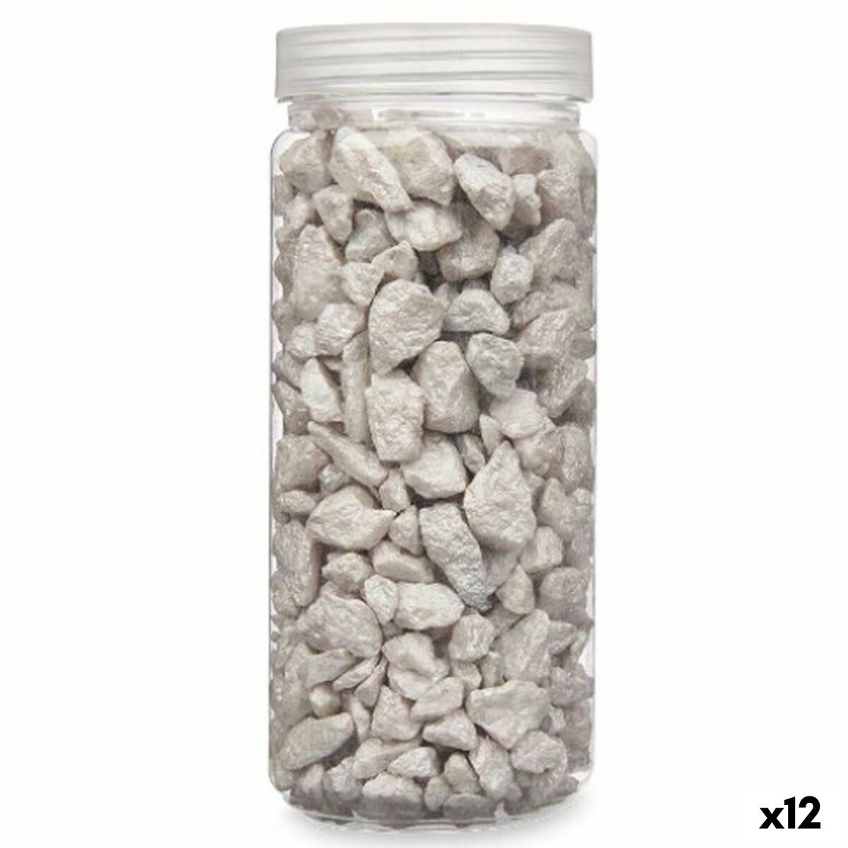 Декоративные камни Серый 10 - 20 mm 700 g 6,2 x 15,3 x 6,2 cm 6,5 x 15,8 x 6,5 cm (12 штук)
