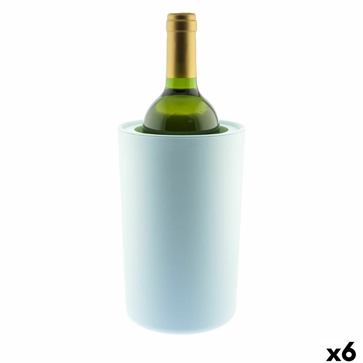 Bottle Cooler Light Blue Plastic 19 x 12 cm (6 Units)