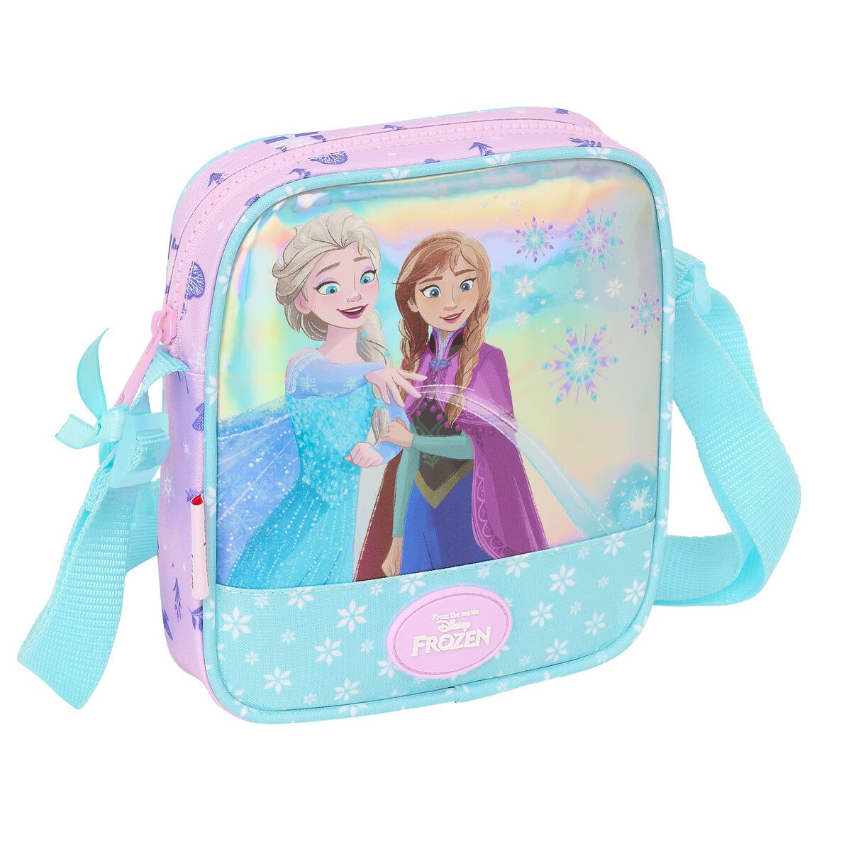 Shoulder Bag Cool days Violet Sky blue 16 x 18 x 4 cm