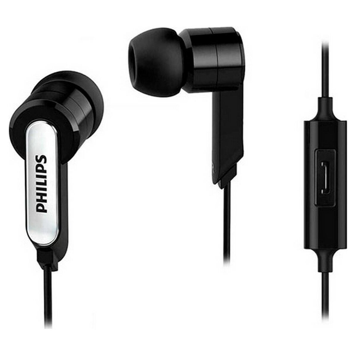 Наушники с микрофоном SHE1405BK/10 Чёрный Силикон