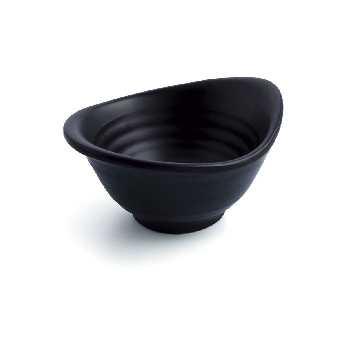 Snack tray A'bordo Black Plastic (12 Units) (Pack 12x)