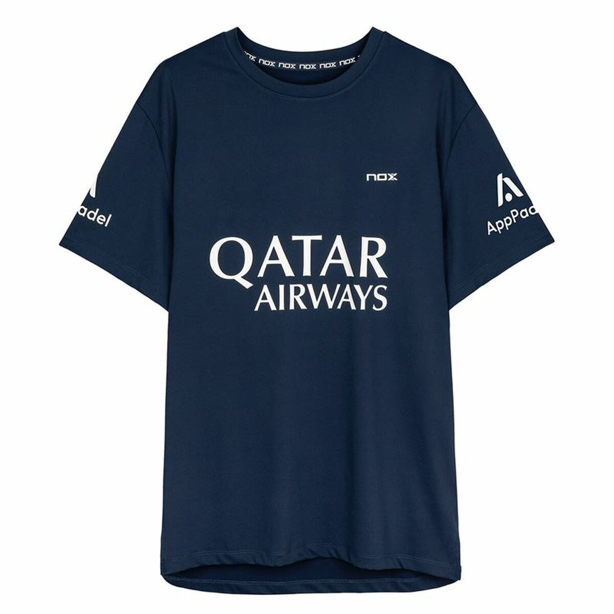 Men’s Short Sleeve T-Shirt Nox Nox Sponsorts AT10 Dark blue Navy Blue