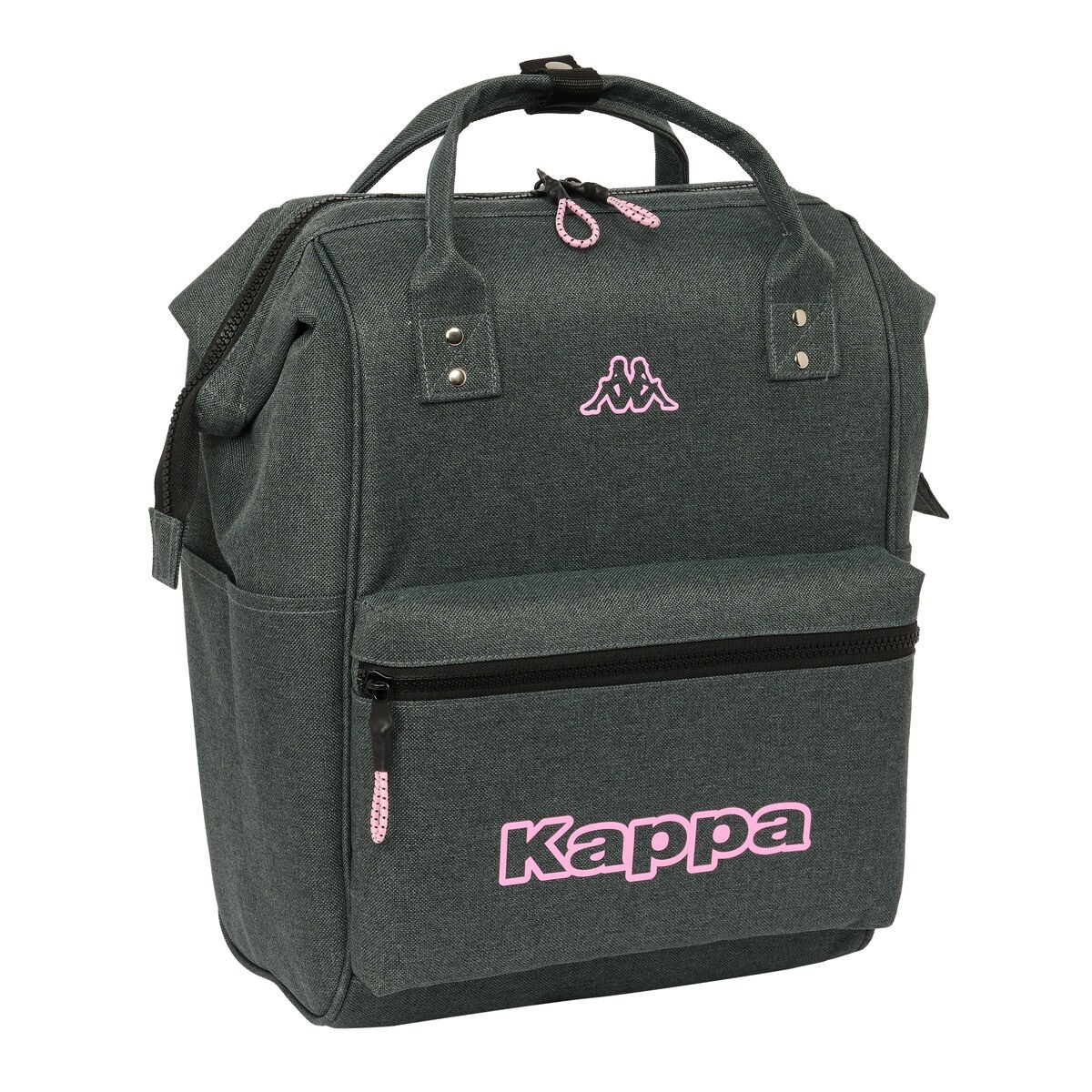 Laptop Backpack Silver Pink Grey 27 x 40 x 19 cm