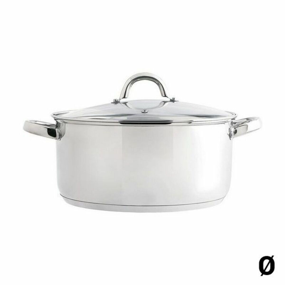 Casserole with glass lid Ottawa Stainless steel