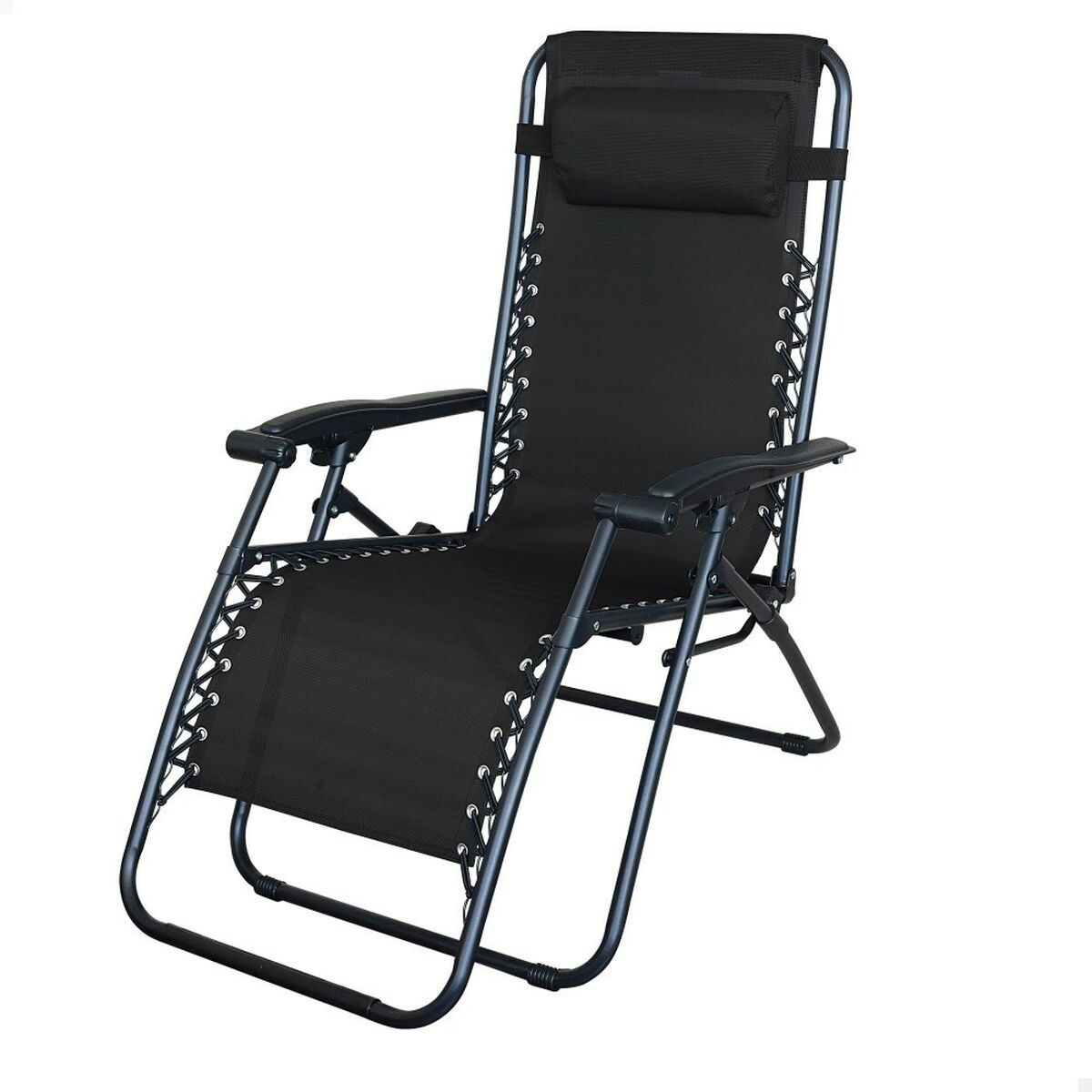 Sun-lounger Black 52 x 102 x 68 cm