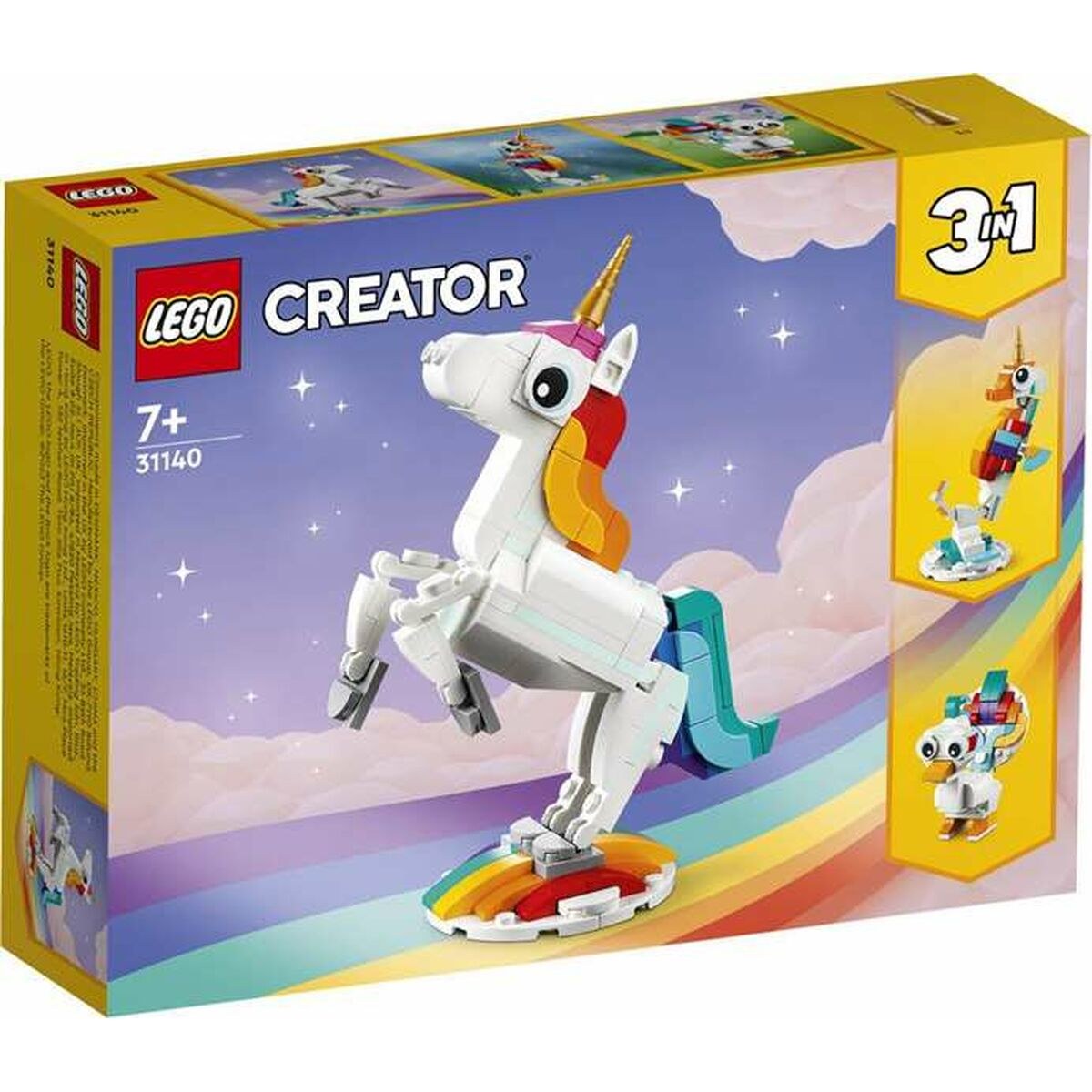 Строительный набор Creator Magic Unicorn 31140 3-в-1 145 Предметы