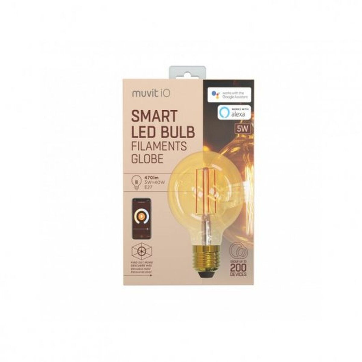 Smart Light bulb iO 5 W E27 1800 K 2700 K 480 Lm Wi-Fi